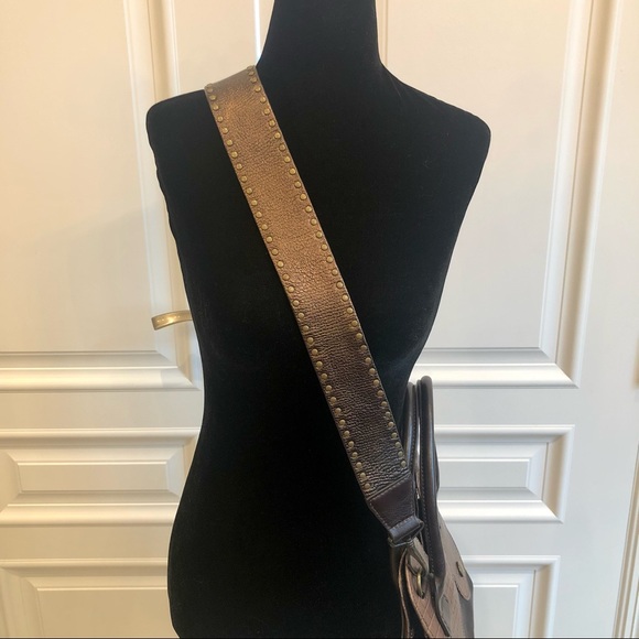 Tod’s Hogan Brown Leather Shoulder Bag with Optional Strap for Crossbody - Picture 5 of 6